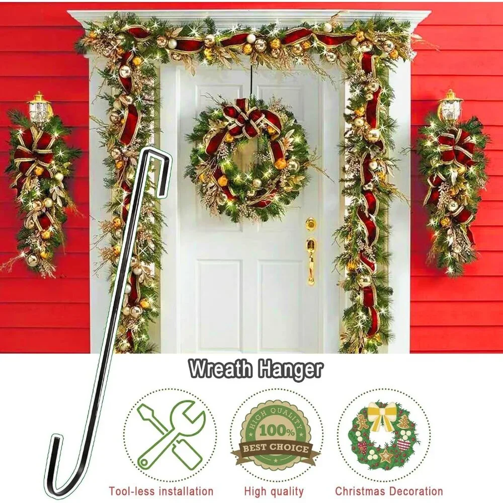 Versatile 12-Inch Wreath Hangers - Perfect for Holiday Or Year-Round Use